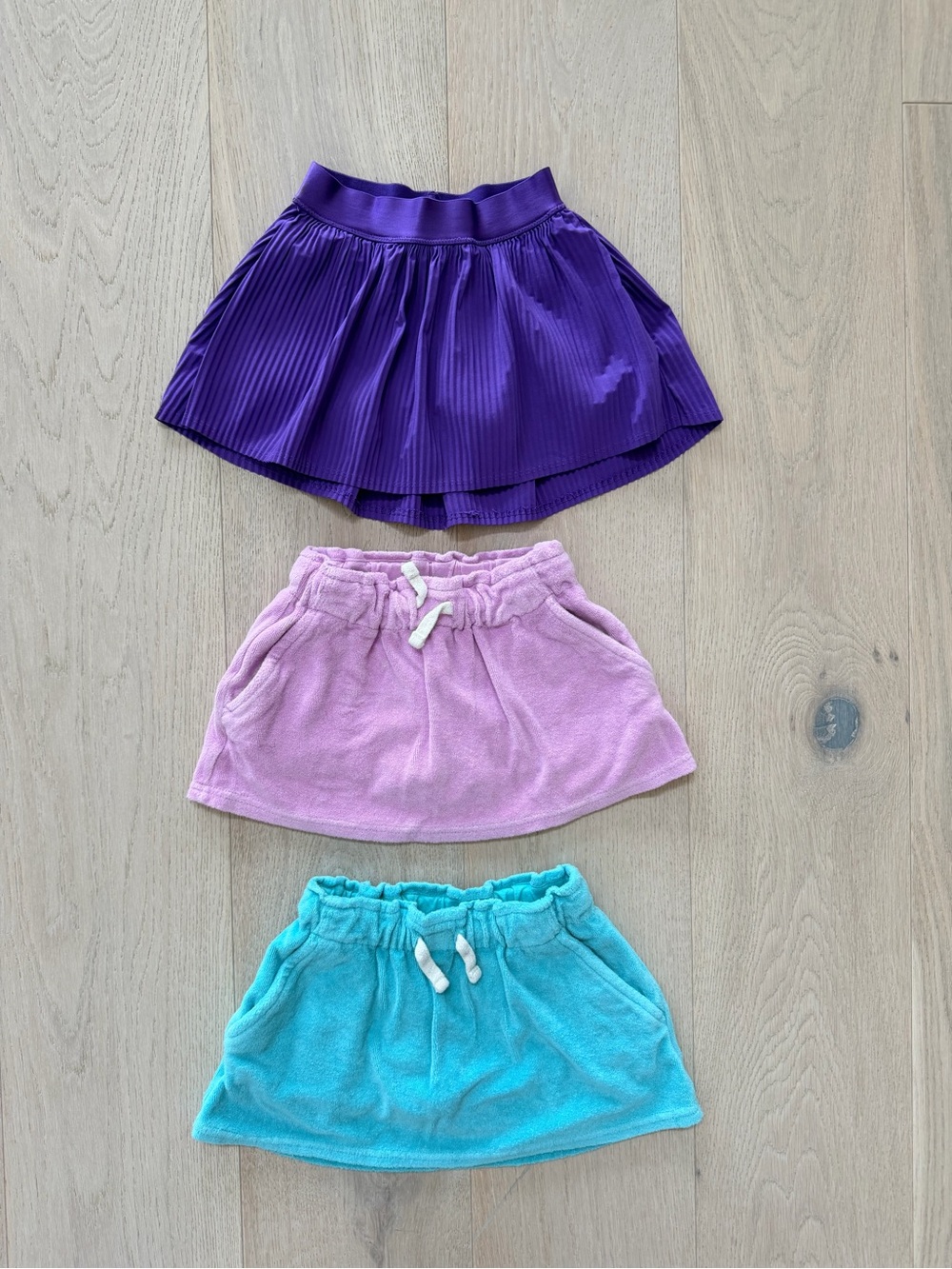 Cat & Jack and all in motion Girls Skirt Set — Purple, Lavender & Aqua